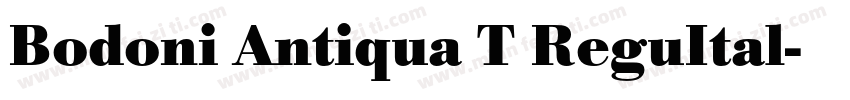 Bodoni Antiqua T ReguItal字体转换